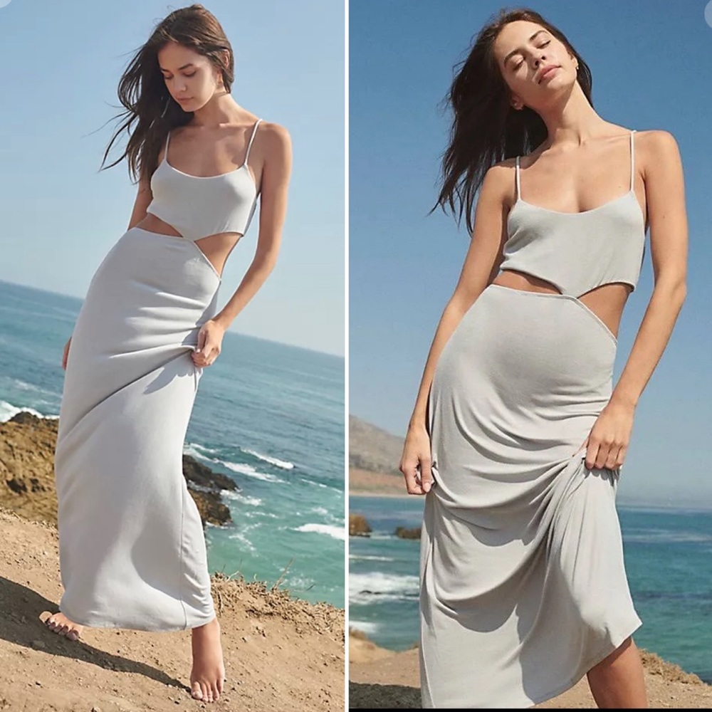 Free People White Cutout Dress